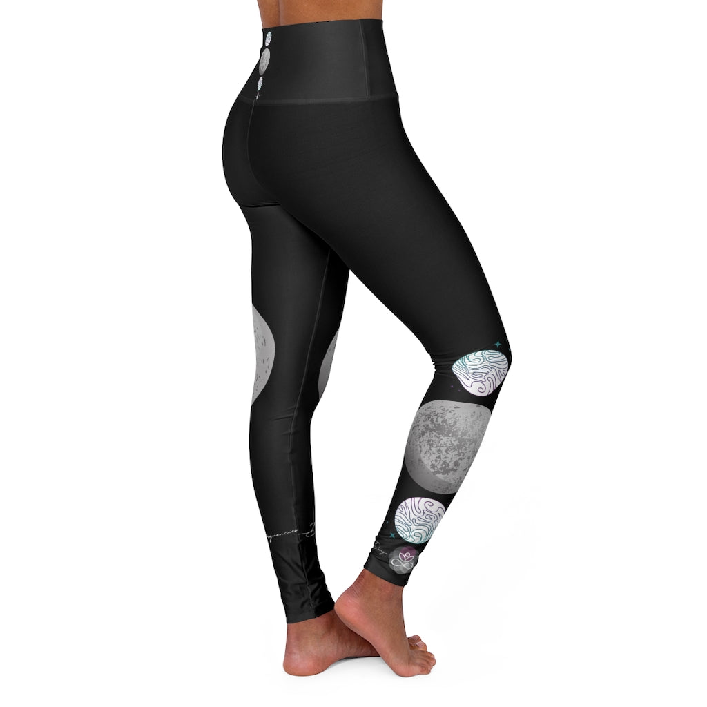 Reverencia III- Women's-High Waisted Yoga Leggings