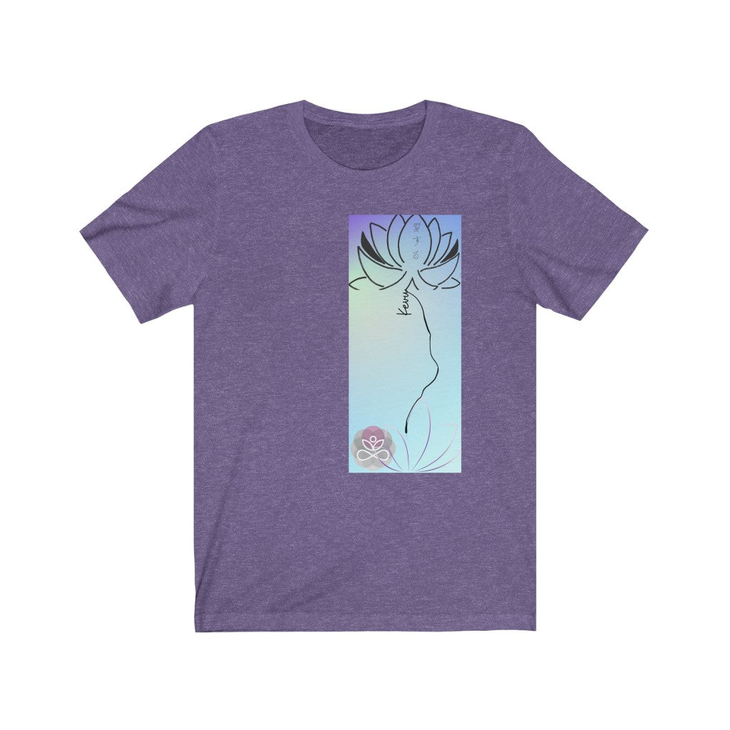 Kevu-Lotus flower-Buddhism Collection- Unisex Jersey Short Sleeve Tee