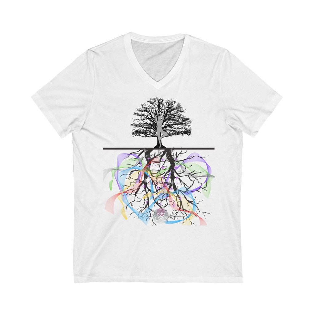 Reverencia VII-Unisex Jersey Short Sleeve V-Neck Tee