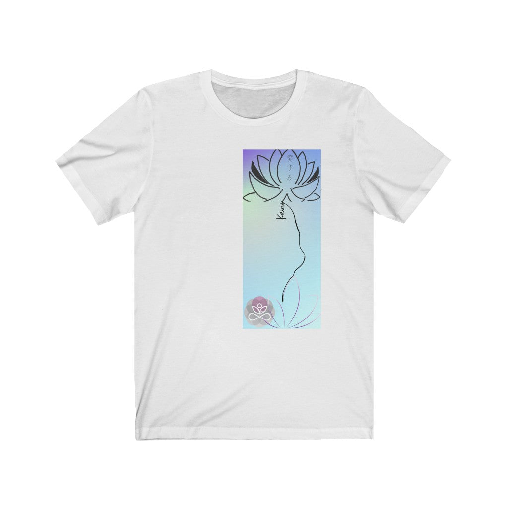 Kevu-Lotus flower-Buddhism Collection- Unisex Jersey Short Sleeve Tee