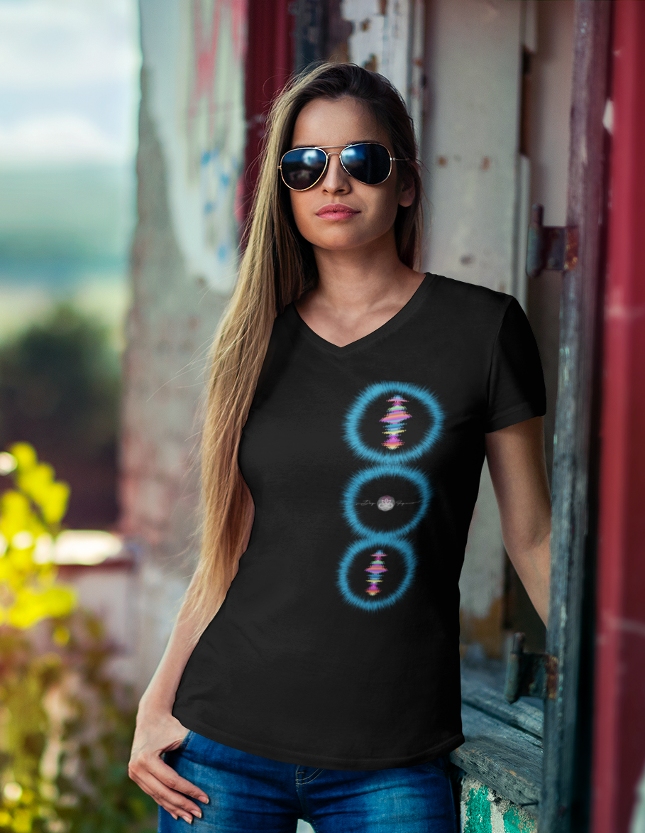 Reverencia V-Unisex Jersey Short Sleeve V-Neck Tee