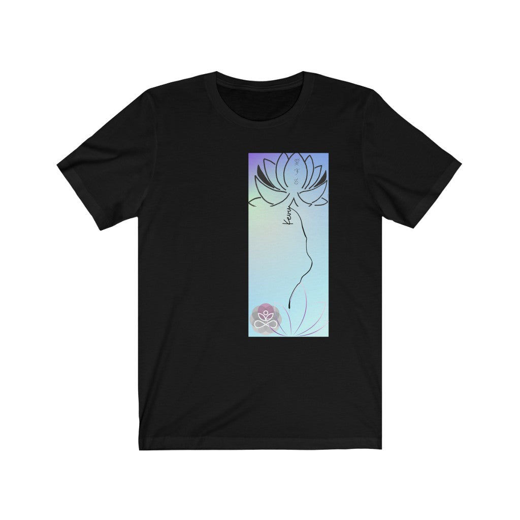 Kevu-Lotus flower-Buddhism Collection- Unisex Jersey Short Sleeve Tee