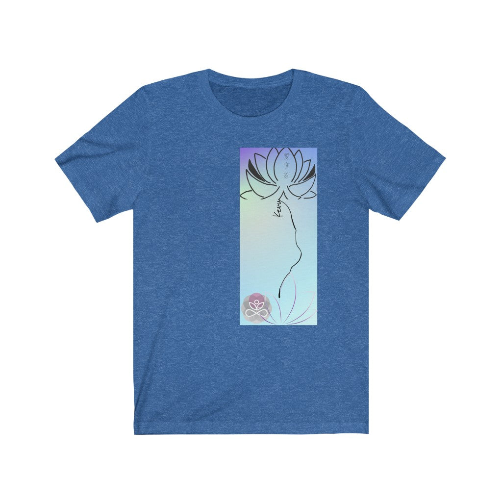 Kevu-Lotus flower-Buddhism Collection- Unisex Jersey Short Sleeve Tee