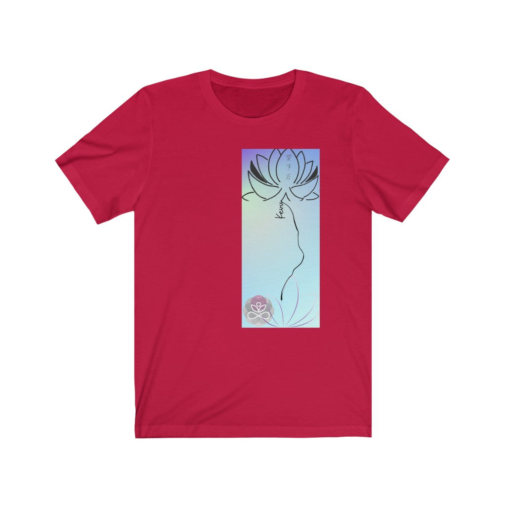 Kevu-Lotus flower-Buddhism Collection- Unisex Jersey Short Sleeve Tee