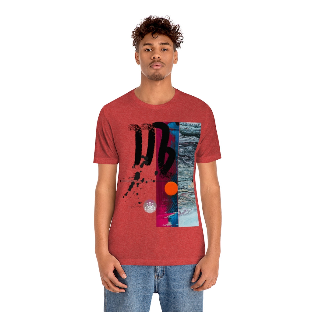 Abstract Zodiac Collection I- VIRGO ZODIAC SIGN-Unisex Jersey Short Sleeve Tee