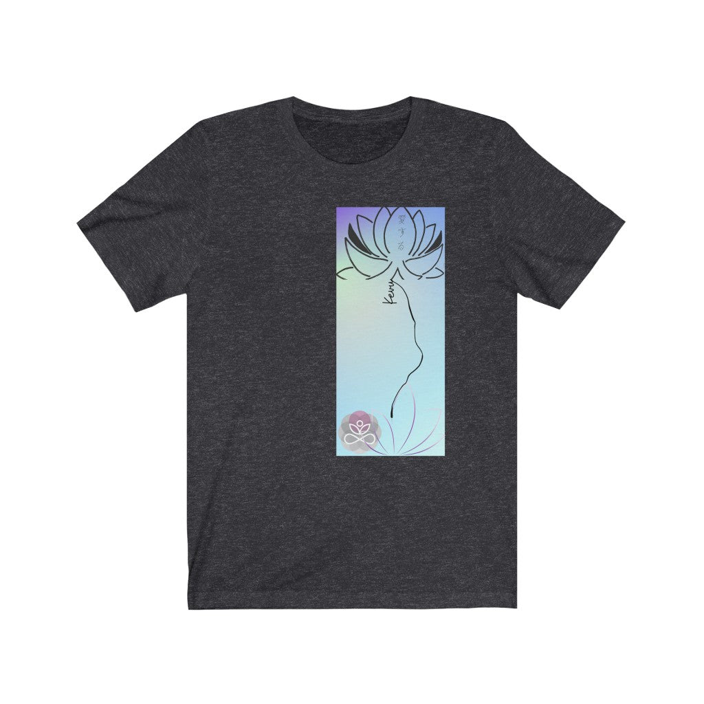Kevu-Lotus flower-Buddhism Collection- Unisex Jersey Short Sleeve Tee