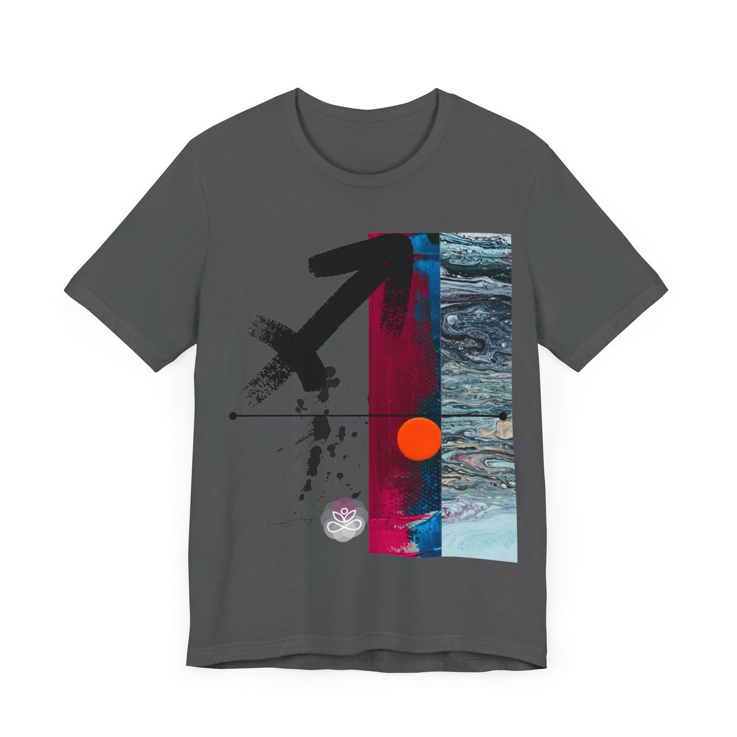 Abstract Zodiac Collection I- SAGITTARIUS ZODIAC SIGN-Unisex Jersey Short Sleeve Tee