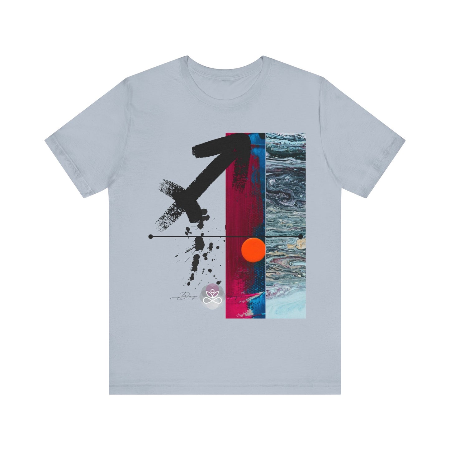 Abstract Zodiac Collection I- SAGITTARIUS ZODIAC SIGN-Unisex Jersey Short Sleeve Tee