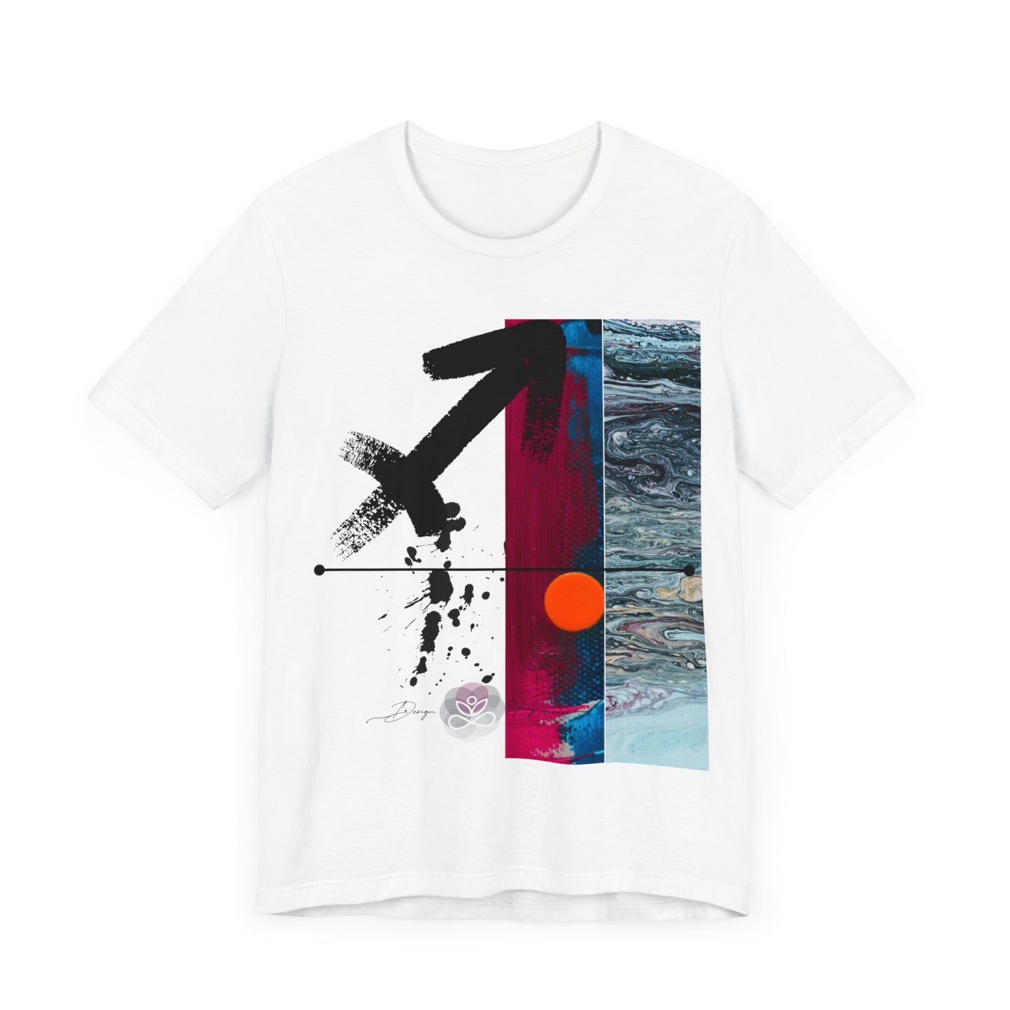 Abstract Zodiac Collection I- SAGITTARIUS ZODIAC SIGN-Unisex Jersey Short Sleeve Tee