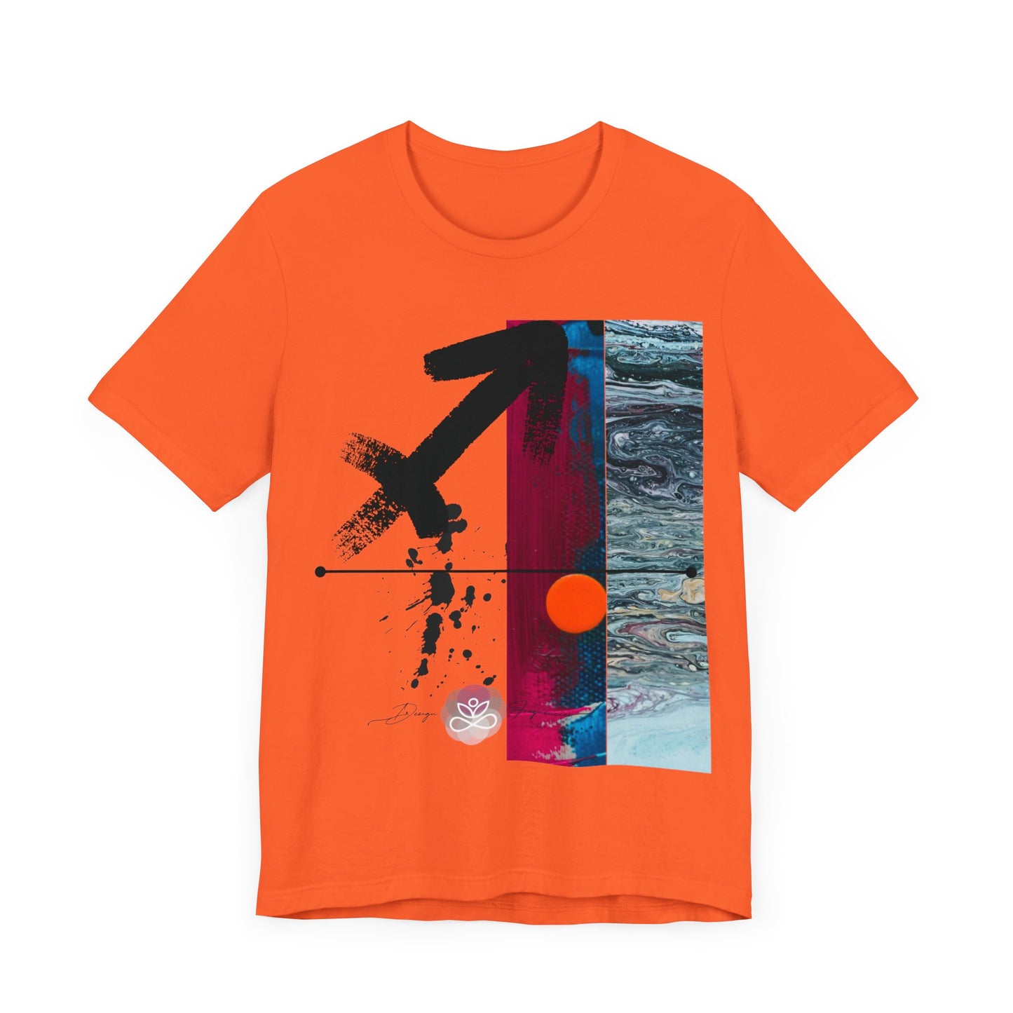 Abstract Zodiac Collection I- SAGITTARIUS ZODIAC SIGN-Unisex Jersey Short Sleeve Tee