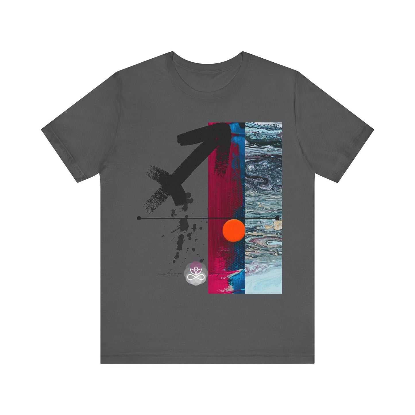 Abstract Zodiac Collection I- SAGITTARIUS ZODIAC SIGN-Unisex Jersey Short Sleeve Tee