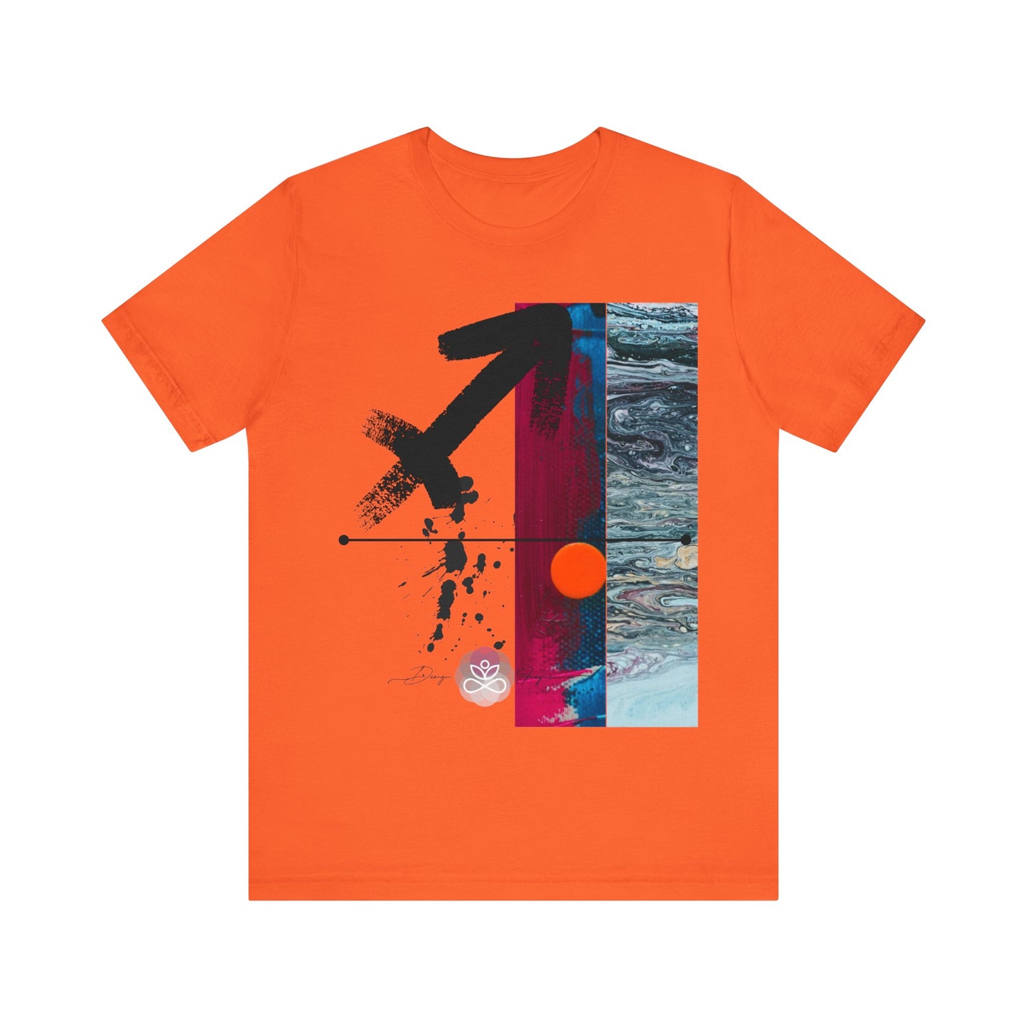 Abstract Zodiac Collection I- SAGITTARIUS ZODIAC SIGN-Unisex Jersey Short Sleeve Tee