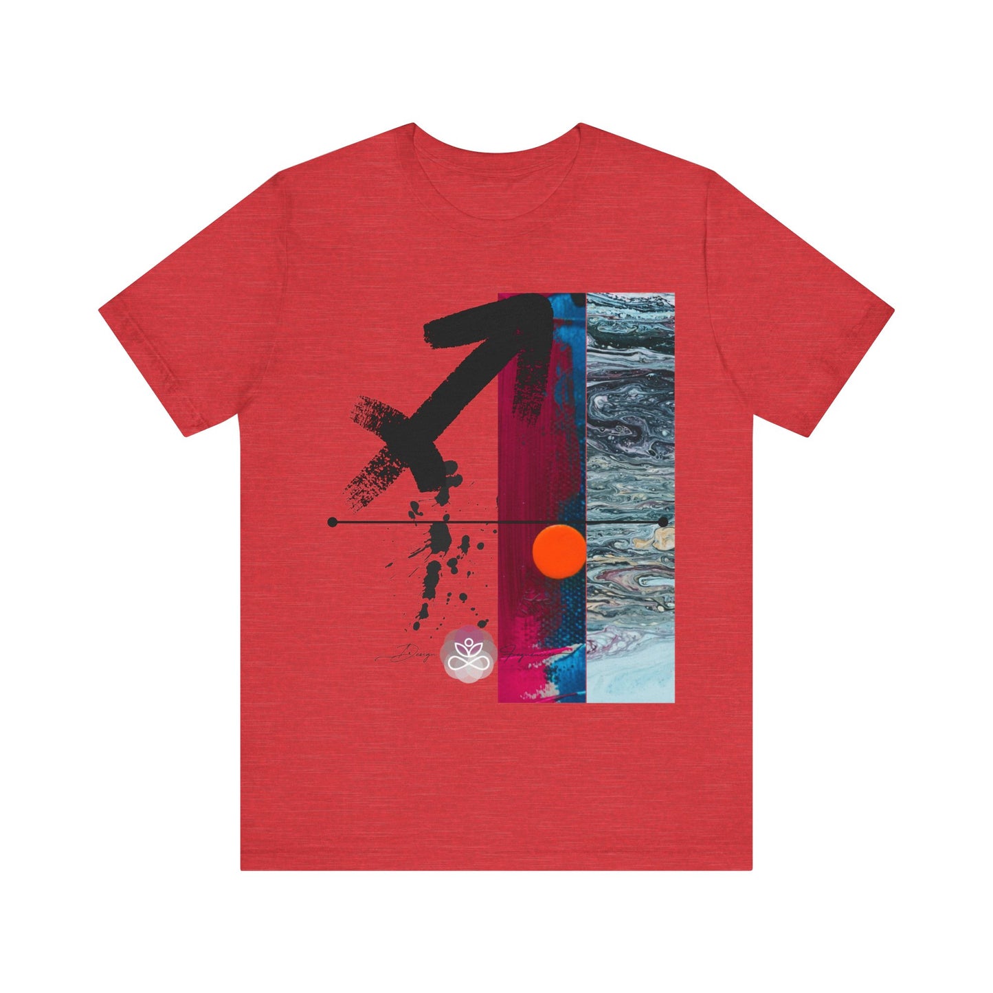 Abstract Zodiac Collection I- SAGITTARIUS ZODIAC SIGN-Unisex Jersey Short Sleeve Tee