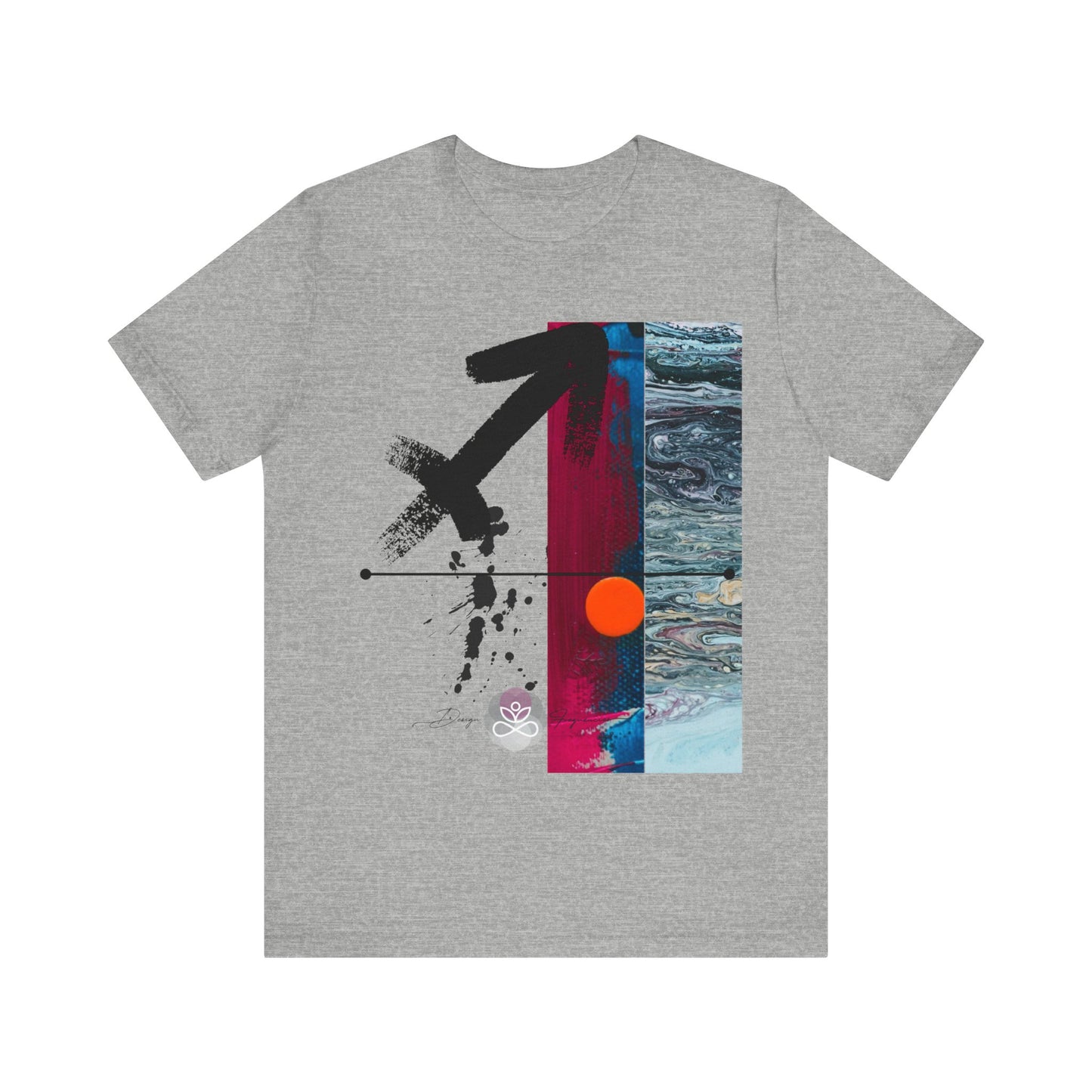 Abstract Zodiac Collection I- SAGITTARIUS ZODIAC SIGN-Unisex Jersey Short Sleeve Tee