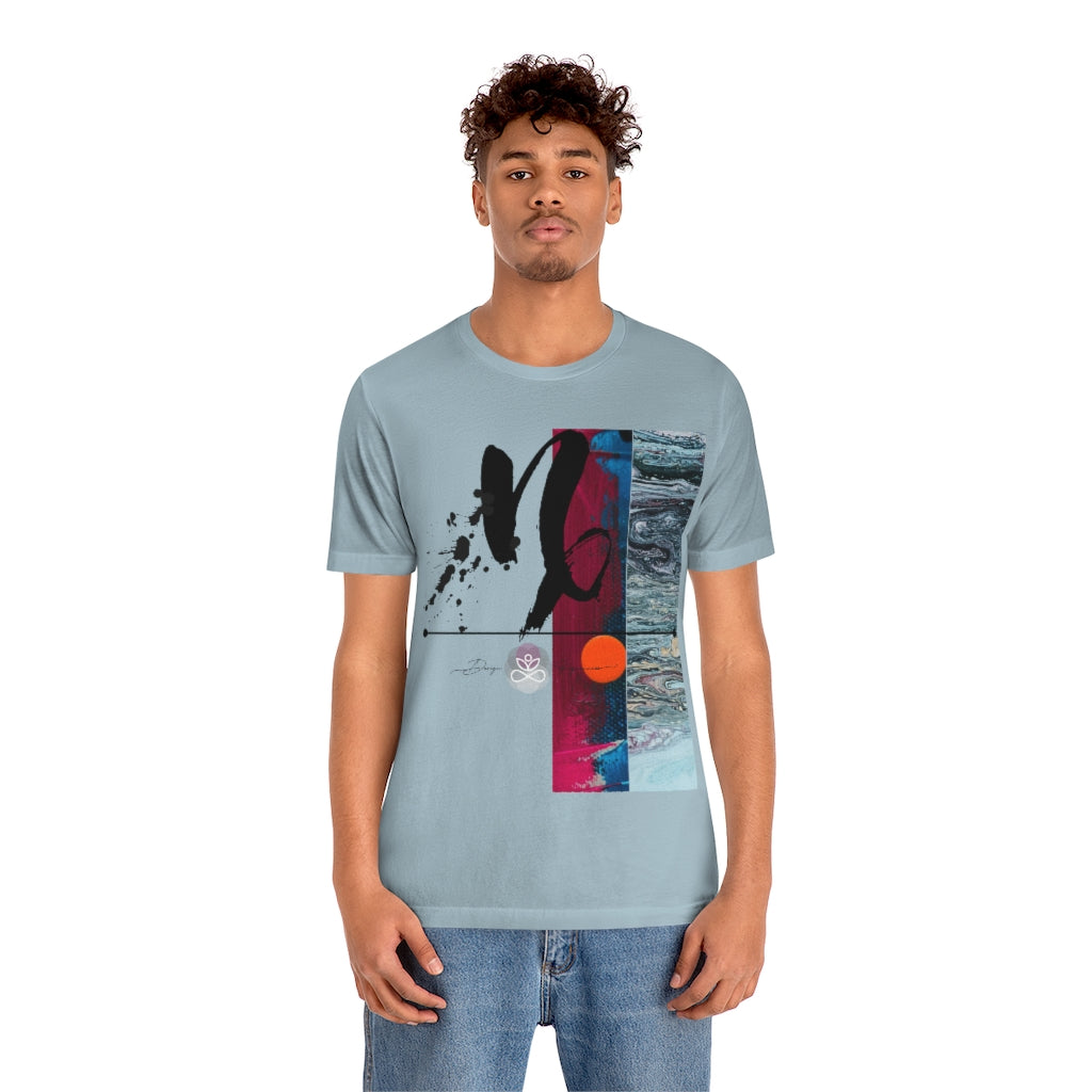 Abstract Zodiac Collection I- CAPRICORN ZODIAC SIGN-Unisex Jersey Short Sleeve Tee
