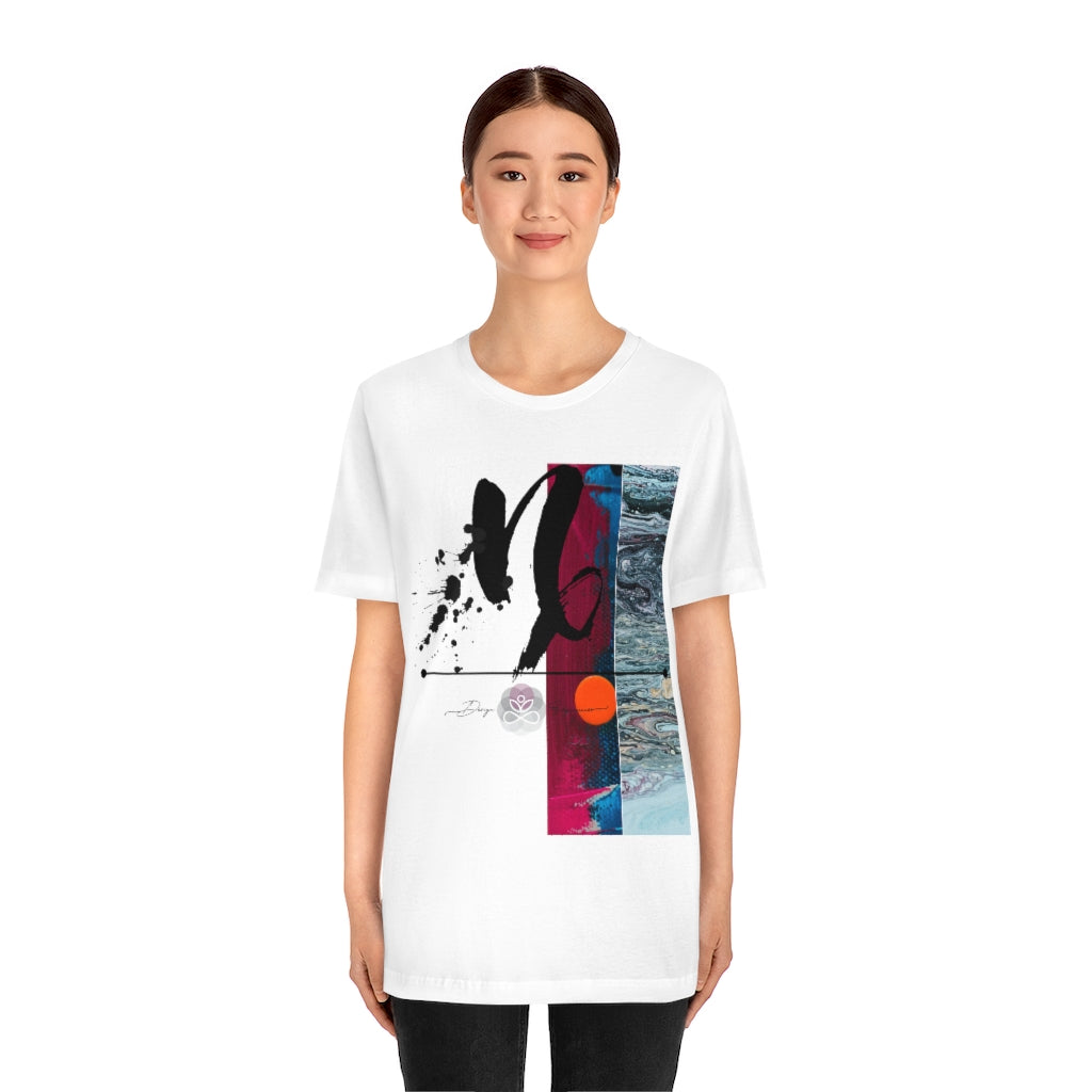 Abstract Zodiac Collection I- CAPRICORN ZODIAC SIGN-Unisex Jersey Short Sleeve Tee