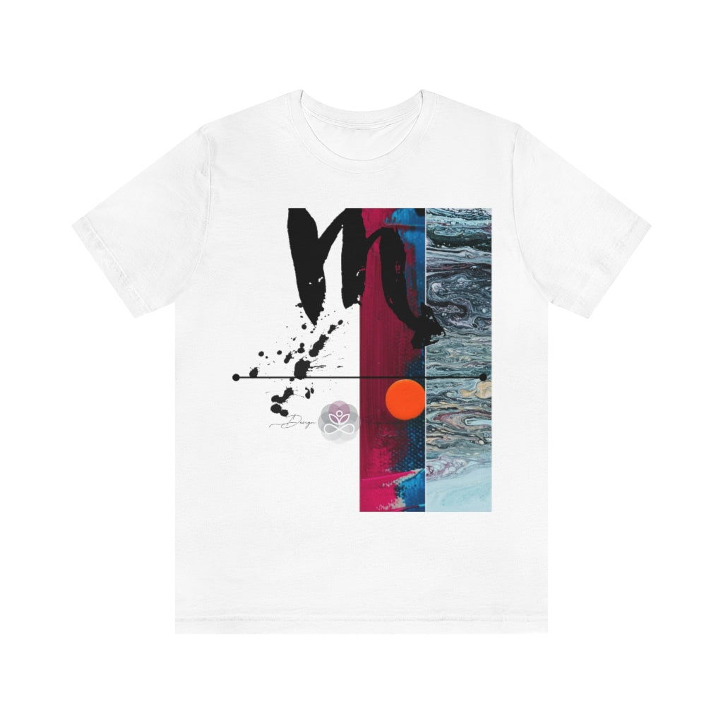 Abstract Zodiac Collection I- SCORPIO ZODIAC SIGN-Unisex Jersey Short Sleeve Tee