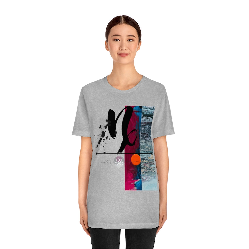 Abstract Zodiac Collection I- CAPRICORN ZODIAC SIGN-Unisex Jersey Short Sleeve Tee