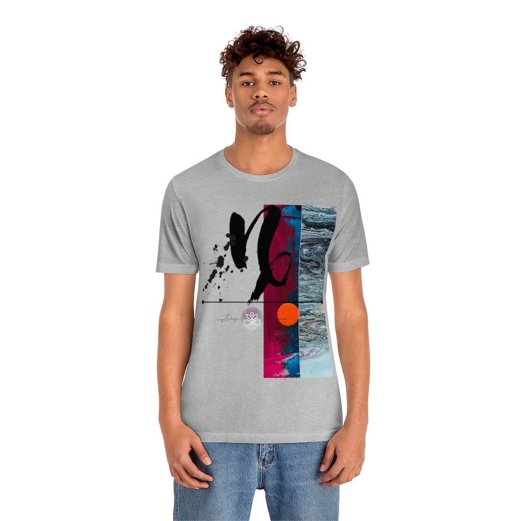 Abstract Zodiac Collection I- CAPRICORN ZODIAC SIGN-Unisex Jersey Short Sleeve Tee