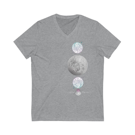 Reverencia III-Unisex Jersey Short Sleeve V-Neck Tee