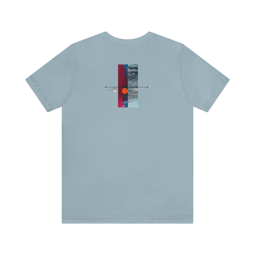 Abstract Zodiac Collection I- LEO ZODIAC SIGN-Unisex Jersey Short Sleeve Tee