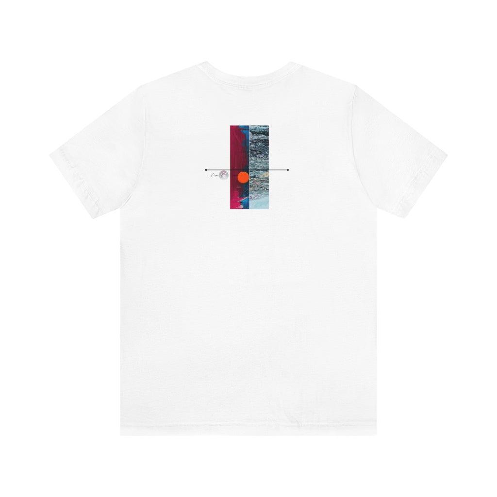 Abstract Zodiac Collection I- LEO ZODIAC SIGN-Unisex Jersey Short Sleeve Tee