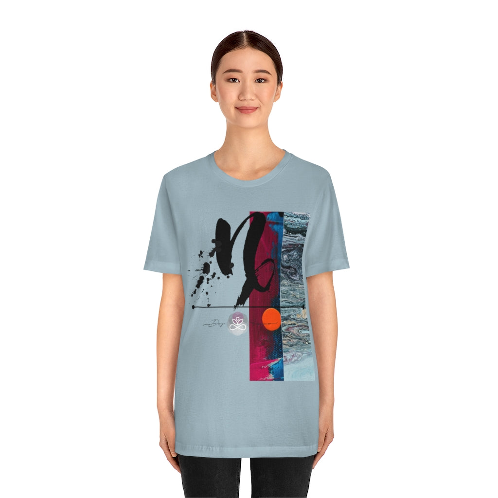 Abstract Zodiac Collection I- CAPRICORN ZODIAC SIGN-Unisex Jersey Short Sleeve Tee