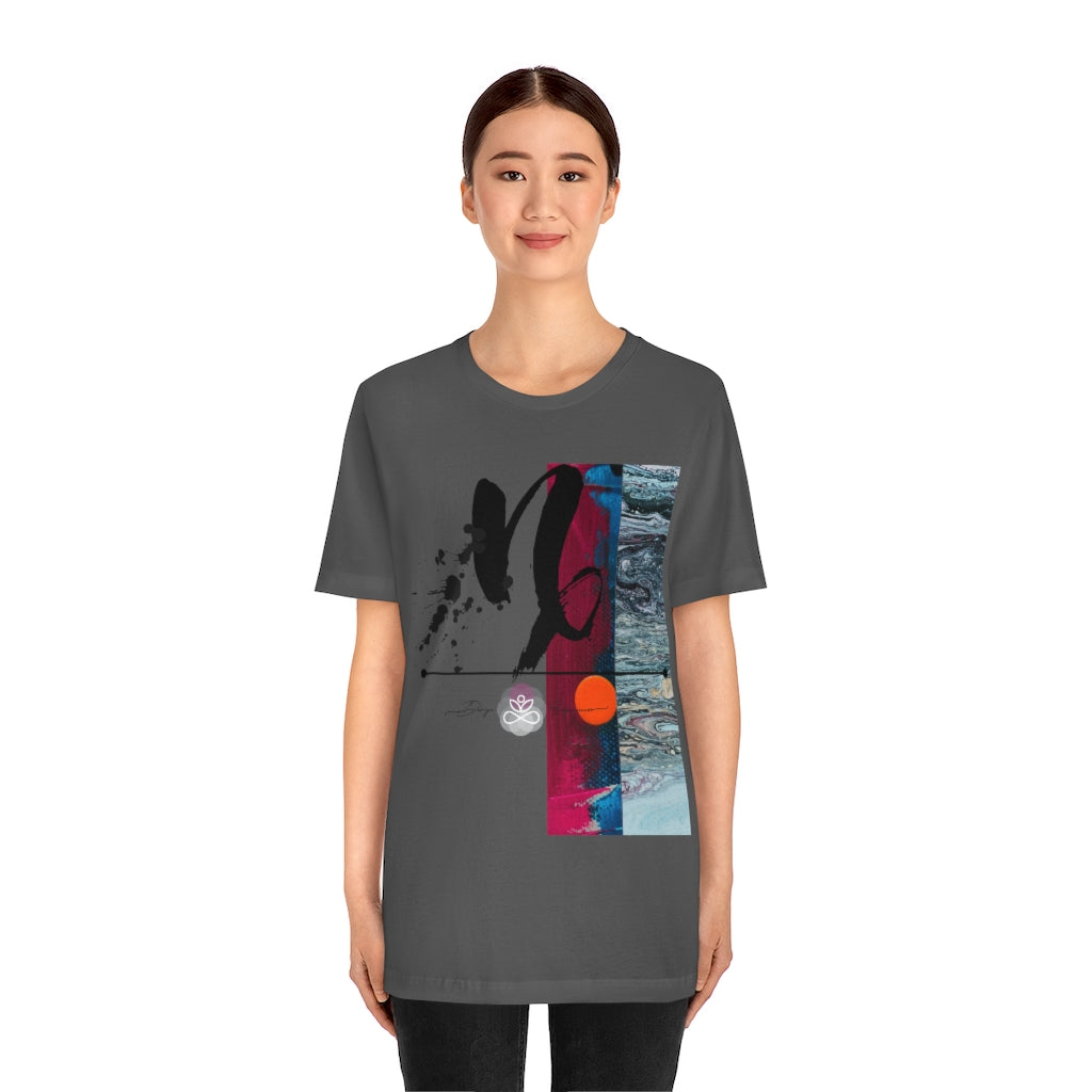 Abstract Zodiac Collection I- CAPRICORN ZODIAC SIGN-Unisex Jersey Short Sleeve Tee