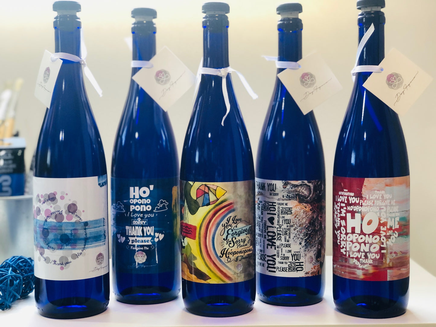 Indigo Frequencies Solarize water bottle