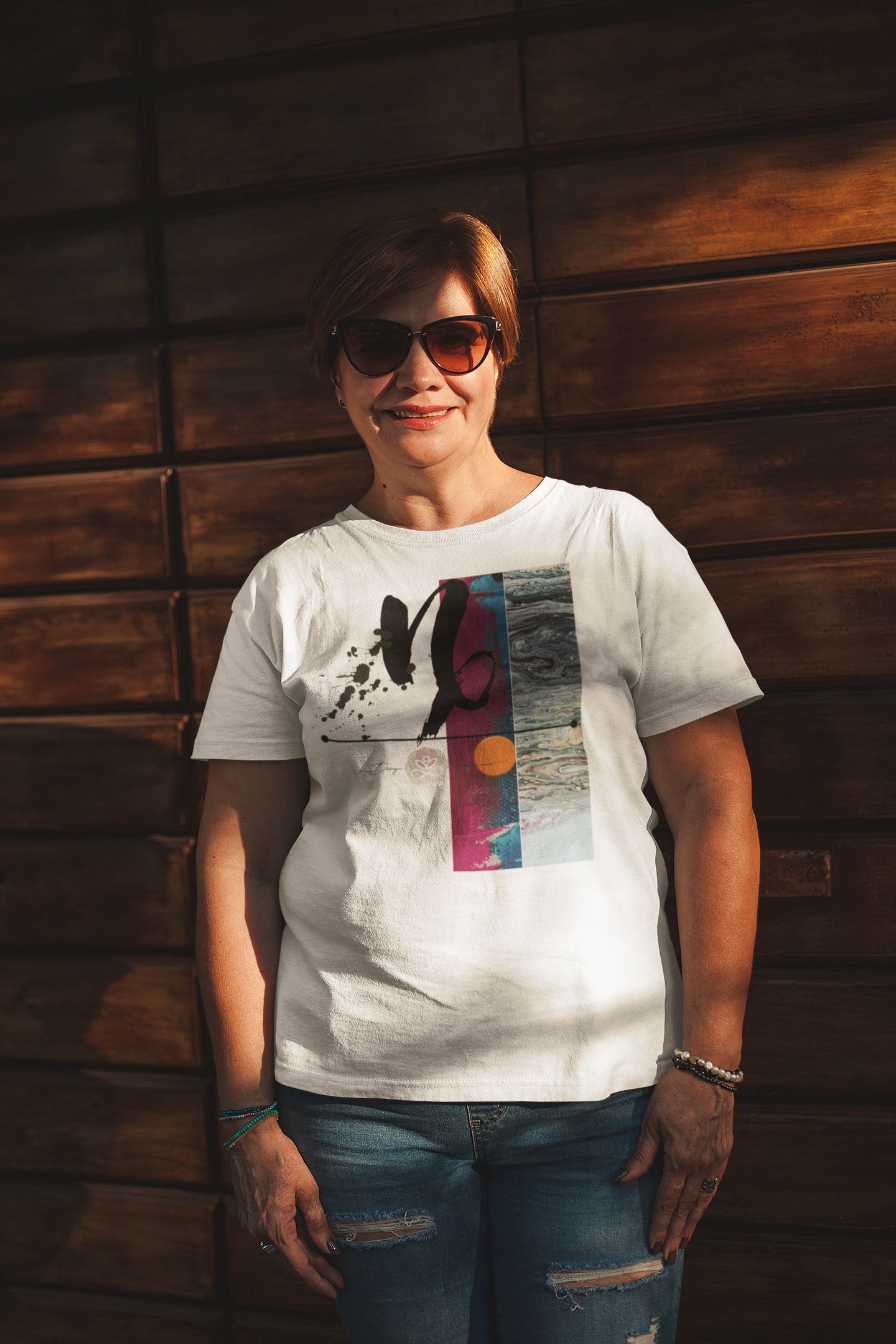 Abstract Zodiac Collection I- CAPRICORN ZODIAC SIGN-Unisex Jersey Short Sleeve Tee