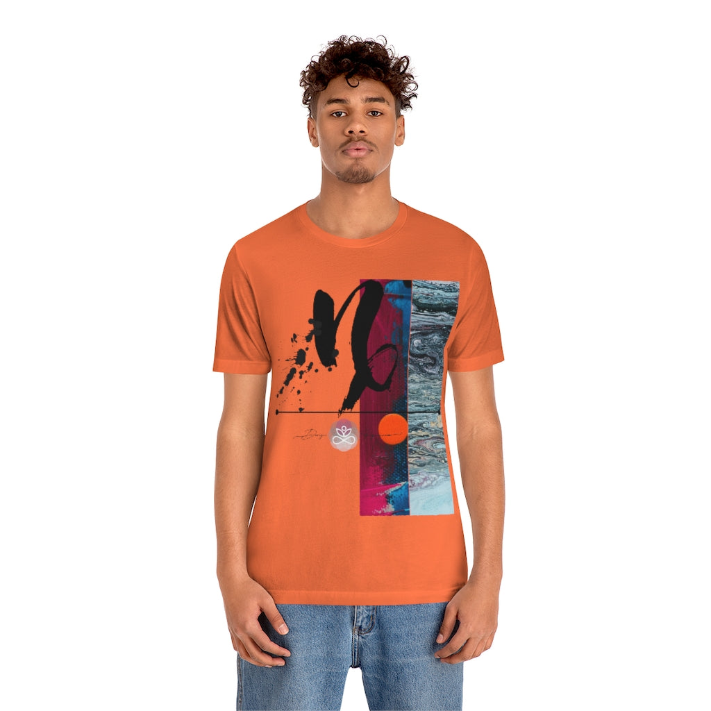 Abstract Zodiac Collection I- CAPRICORN ZODIAC SIGN-Unisex Jersey Short Sleeve Tee