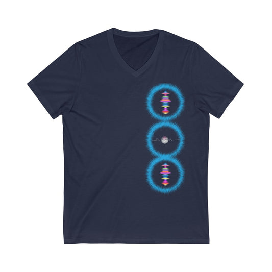 Reverencia V-Unisex Jersey Short Sleeve V-Neck Tee