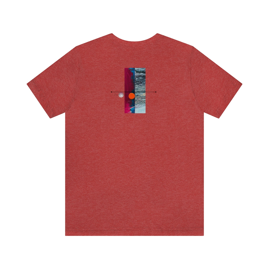 Abstract Zodiac Collection I- LEO ZODIAC SIGN-Unisex Jersey Short Sleeve Tee