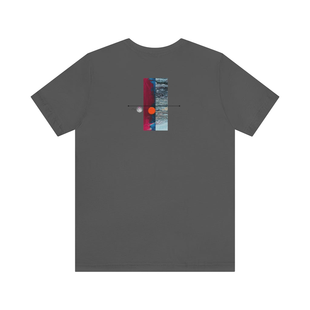 Abstract Zodiac Collection I- LEO ZODIAC SIGN-Unisex Jersey Short Sleeve Tee