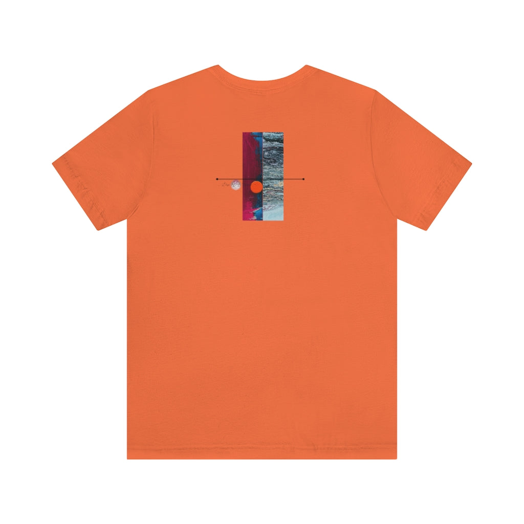 Abstract Zodiac Collection I- LEO ZODIAC SIGN-Unisex Jersey Short Sleeve Tee