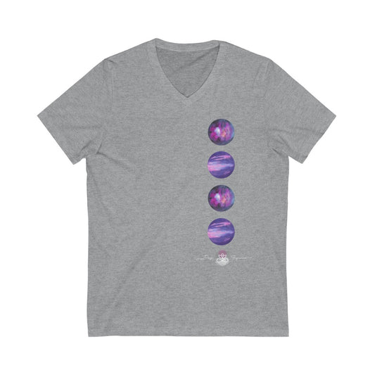 Reverencia IV-Unisex Jersey Short Sleeve V-Neck Tee