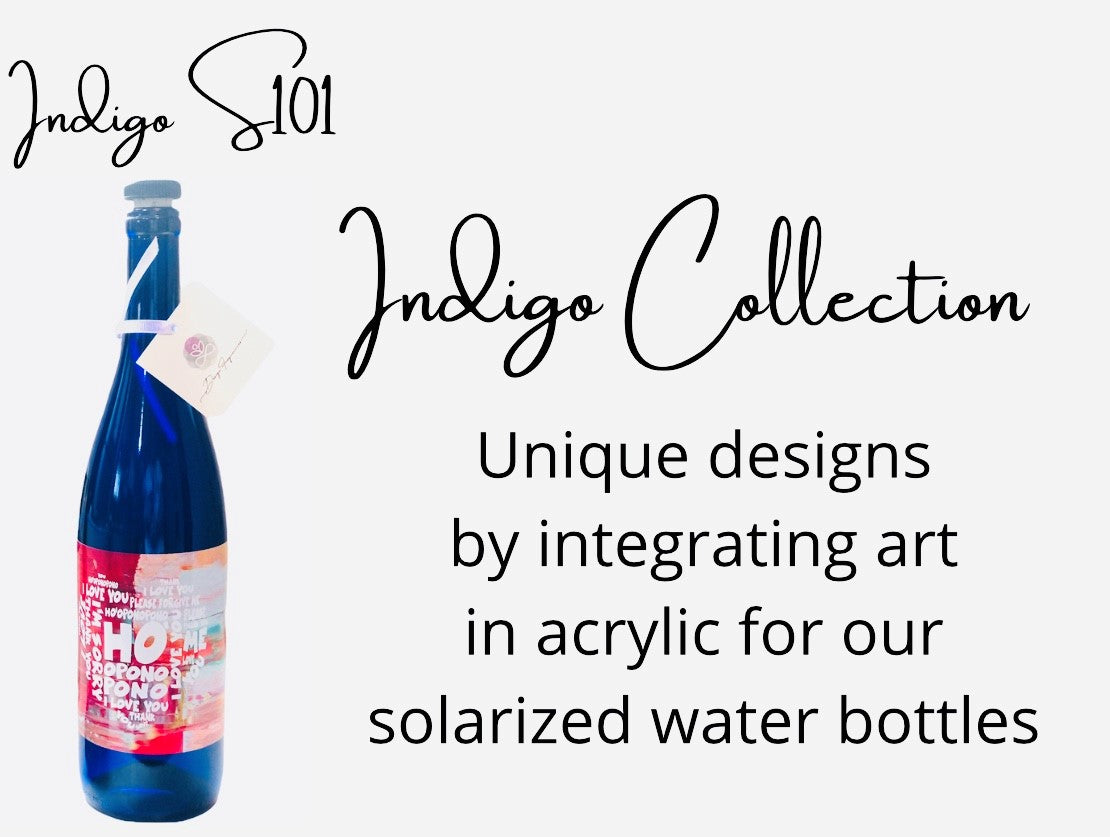Indigos Frequencies Solarized water bottle